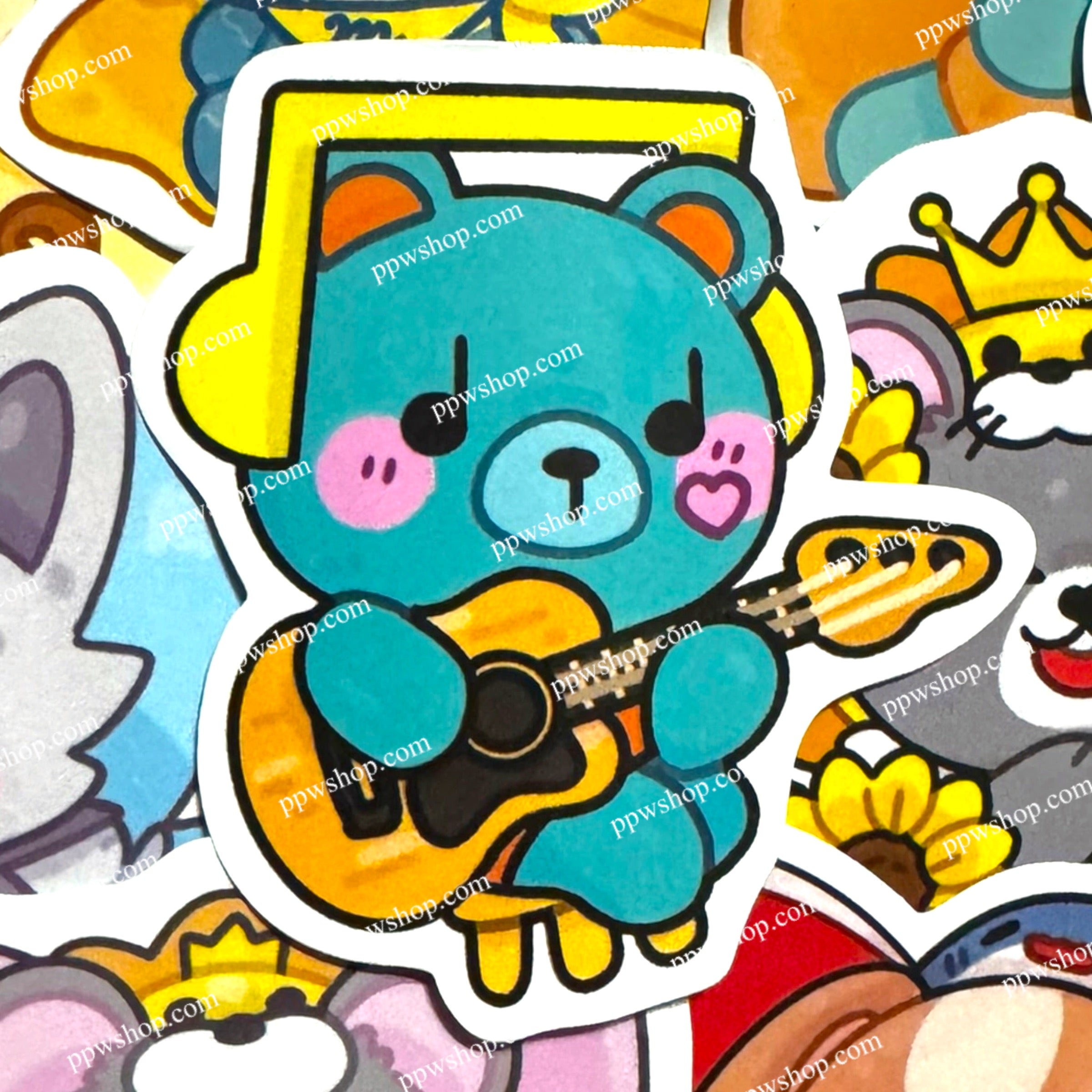 Permpoon Guitar Sticker 3”