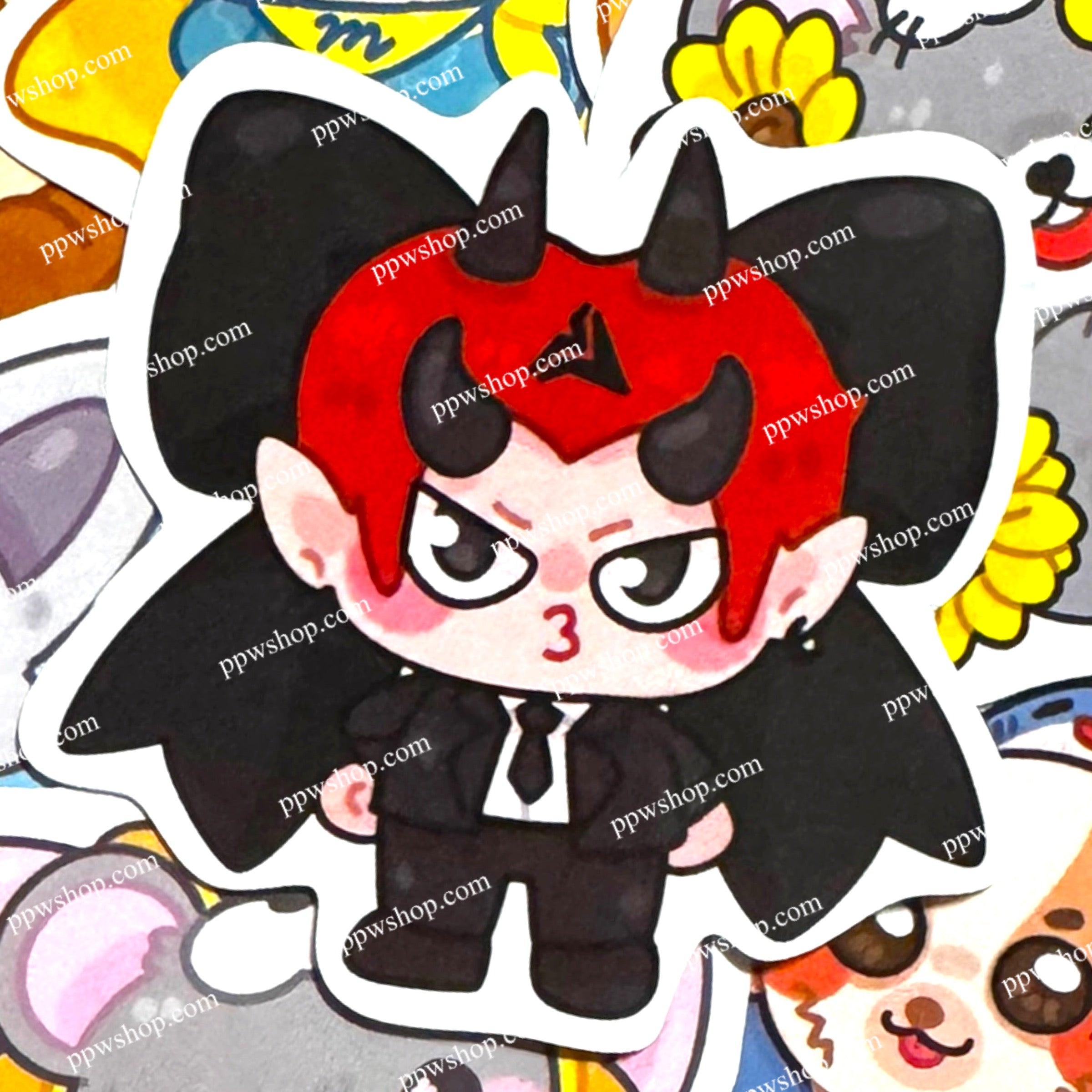 Domiia Bow Sticker 3”