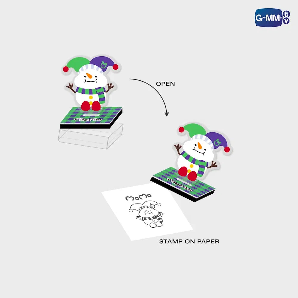 (Preorder) Momo INF26 Character Self Inking Stamp