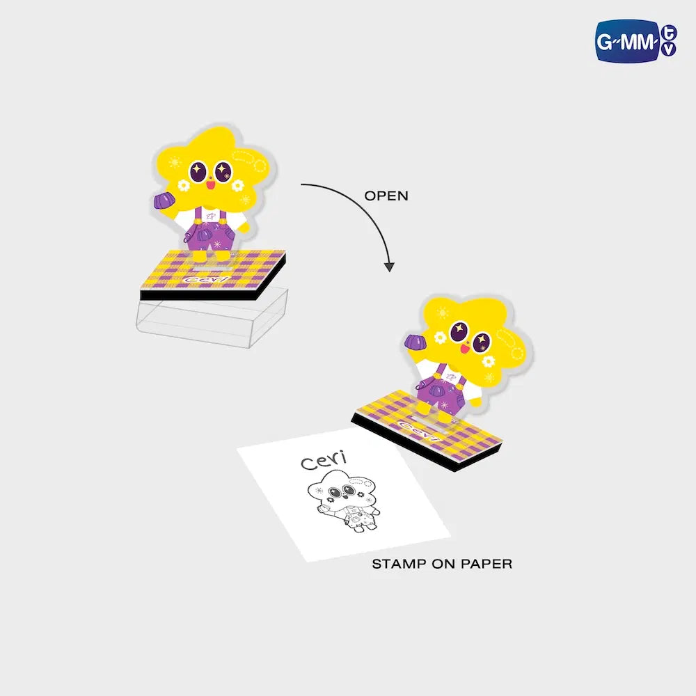 (Preorder) Ceri INF26 Character Self Inking Stamp