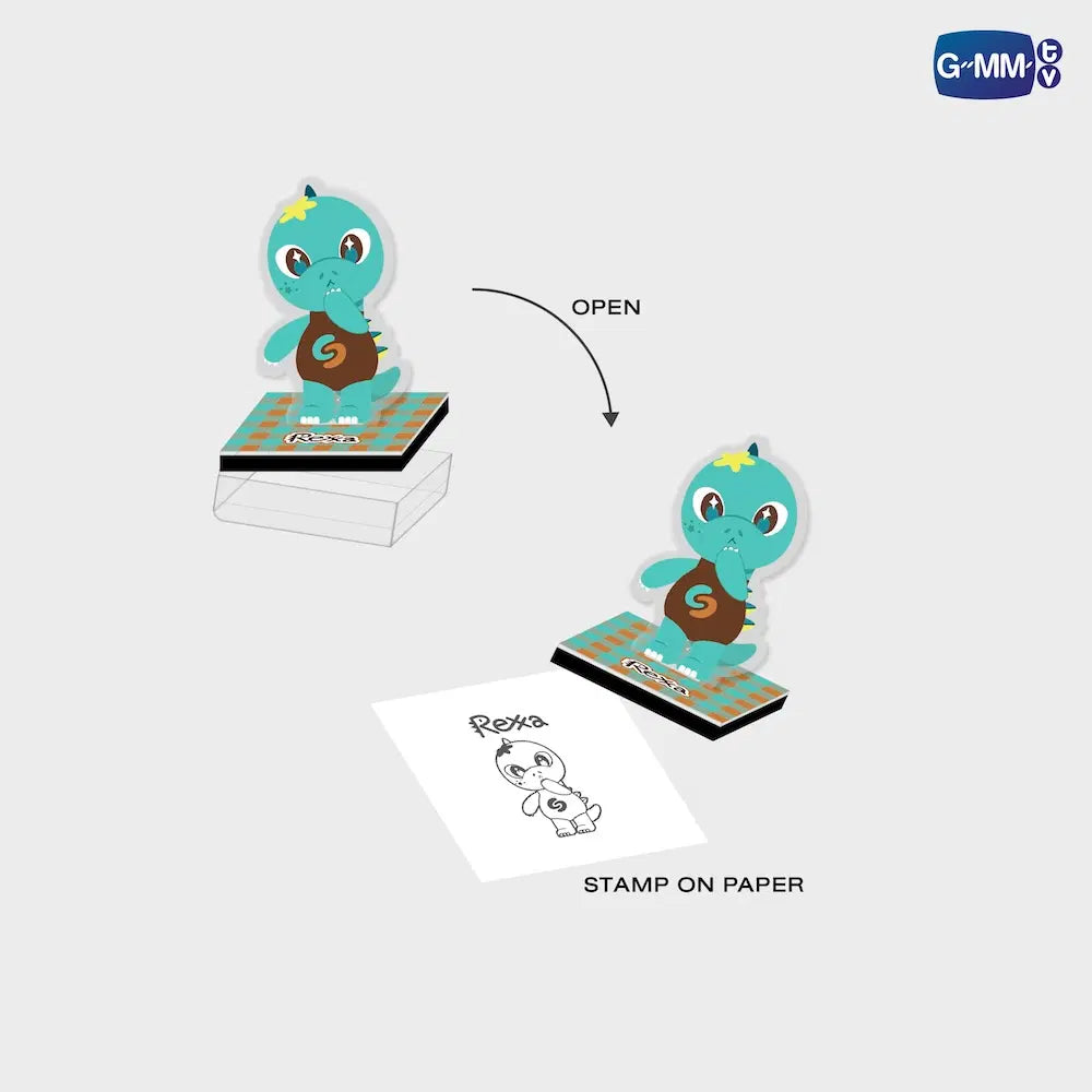 (Preorder) Rexxa INF26 Character Self Inking Stamp