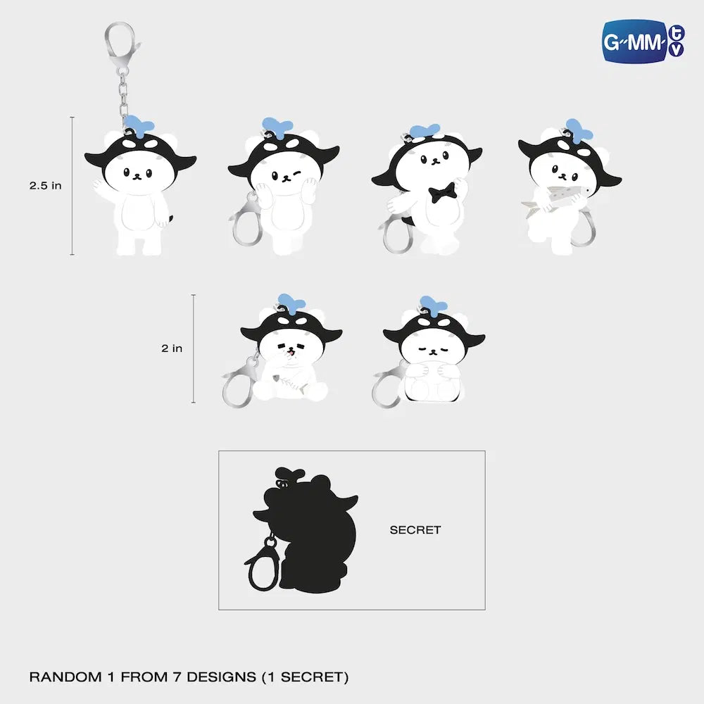 Polcasan Random Rubber Keychain