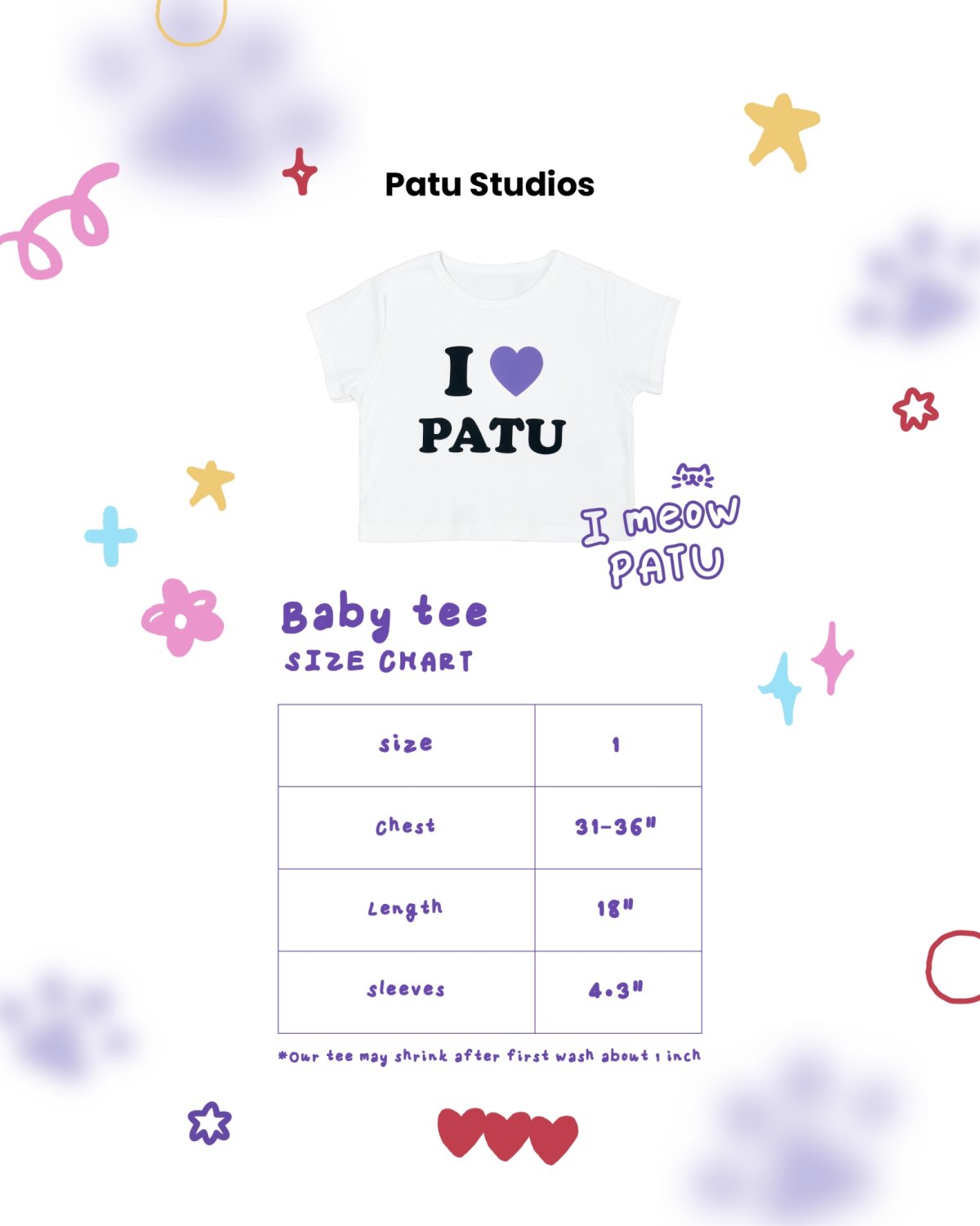 (Preorder) Boom ImeowPATU Baby Tee