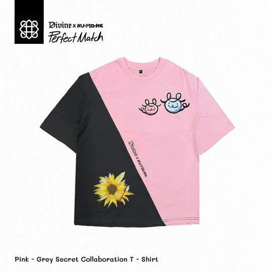 Secret Collaboration Tshirt Pink-Grey Size XL
