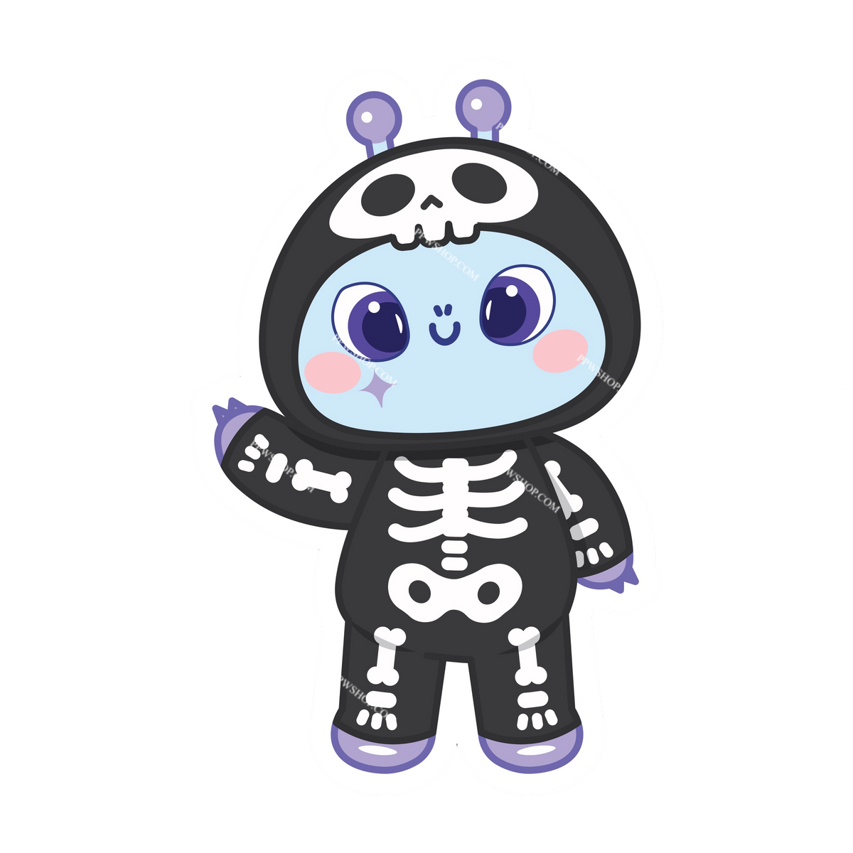 Alinor Halloween Sticker 3”