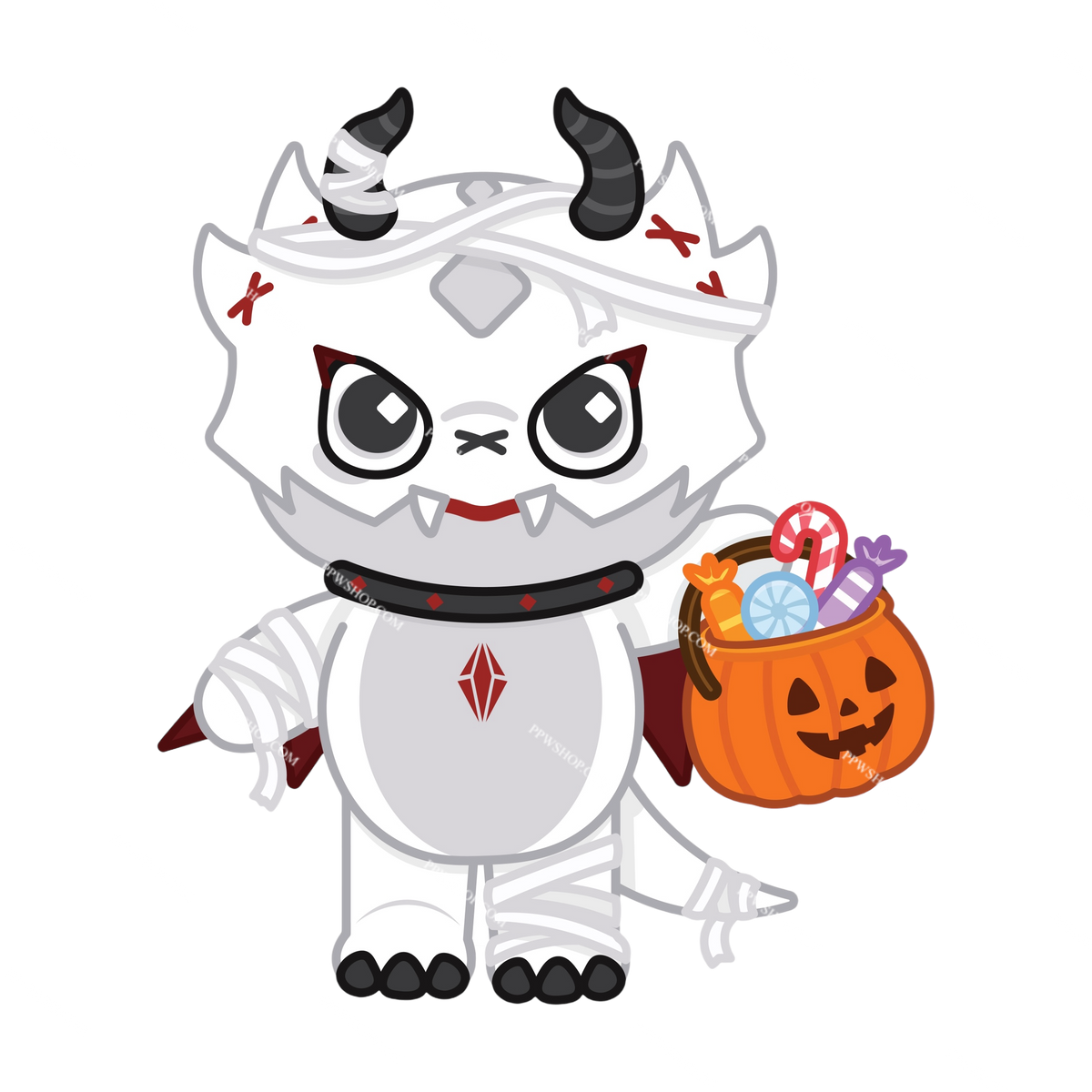 Flarey Halloween Sticker 3”