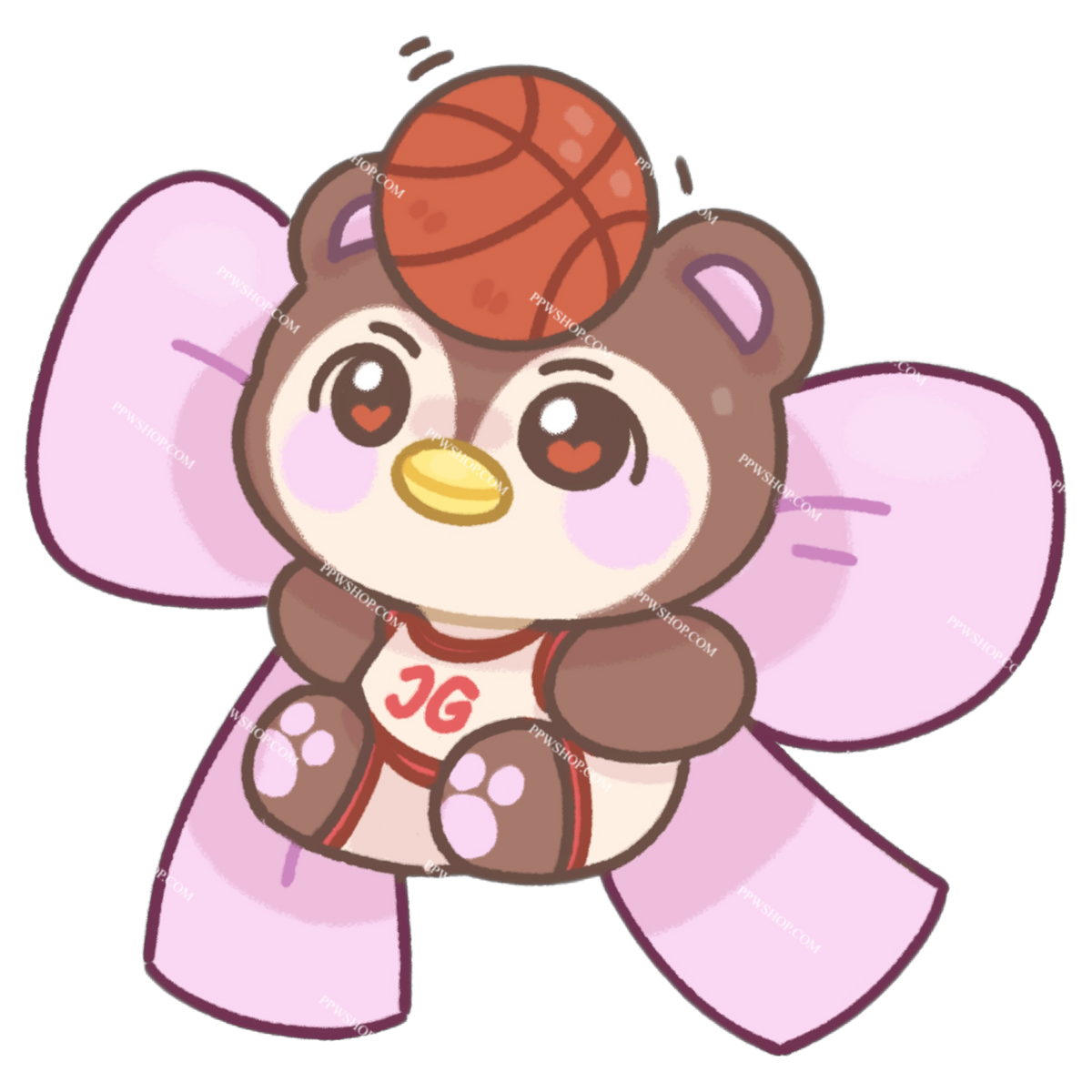 Guinzly Bow Sticker 3”