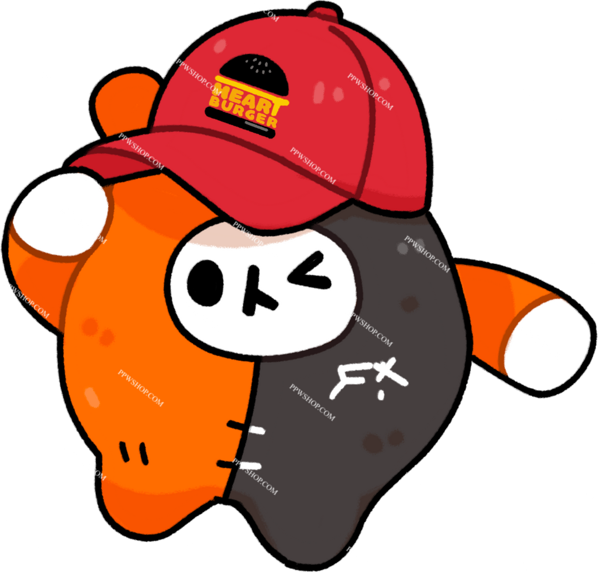 Yuzu Mumu Heart Killers Hat Sticker 3”