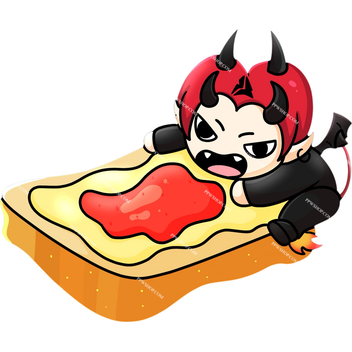 Domiia Toast Sticker 3”