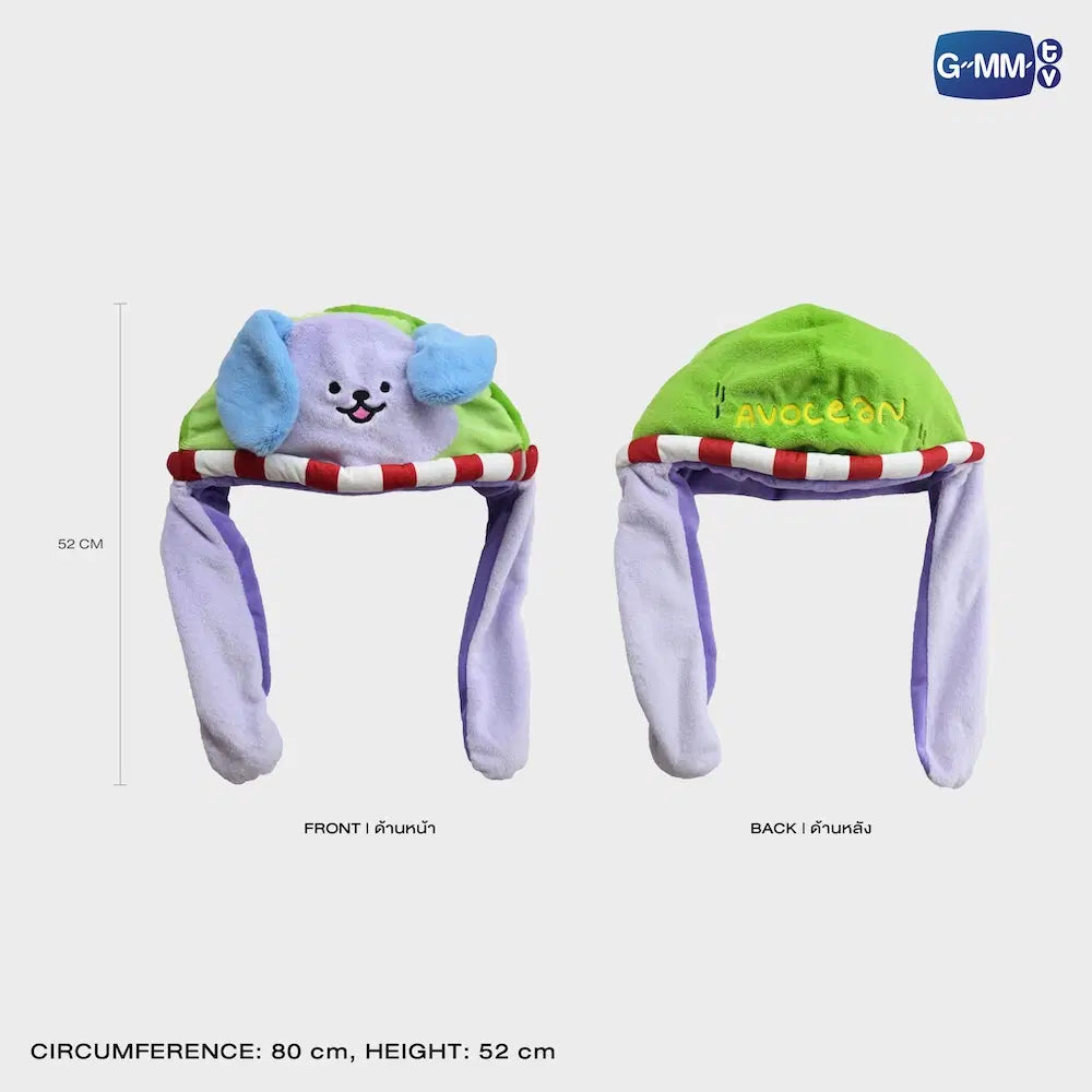 Avocean Fluffy Ear Pop Hat