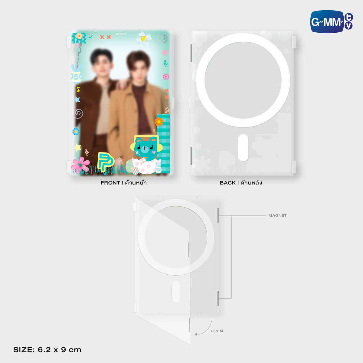 Permpoon Acrylic Magnetic Card Holder with Photocard