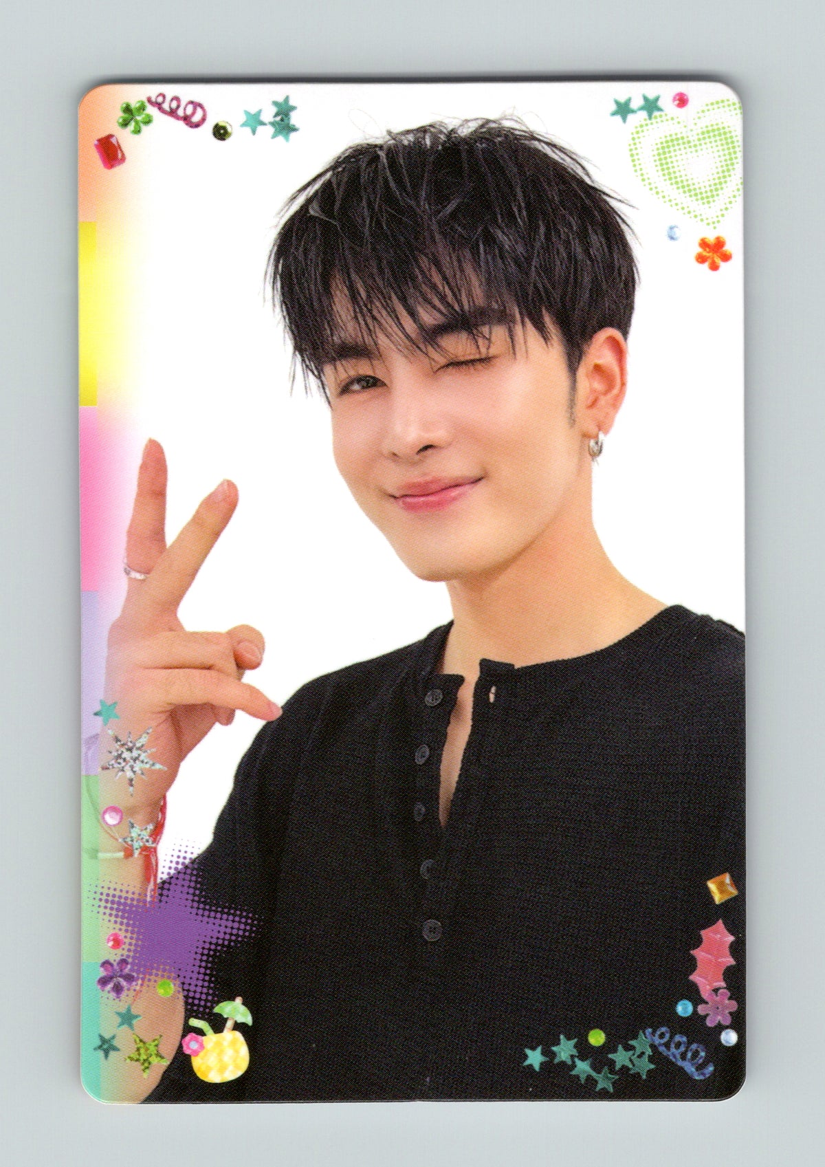 Santa Selfie Heart Shot Photocard